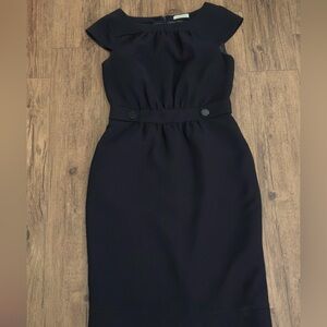 CALVIN KLEIN Womens Classic Black Sheath Dress Estimated Size 4 (see photos)